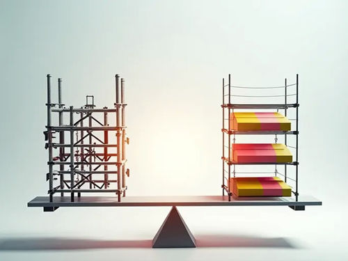 บริษัทล่าสุด บล็อกเกี่ยวกับ การเปรียบเทียบข้อดีข้อเสียด้านต้นทุนระหว่างตัวเชื่อมต่อท่อและนั่งร้านแบบโมดูลาร์