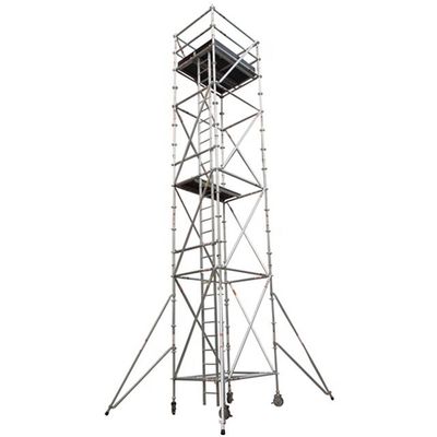 ราคาดี ริงล็อค การเข้าถึง โทรศัพท์มือถือ อลูมิเนียม Tower Scaffold ความสูง 2-40m ด้วยส่วนประกอบน้อยกว่า ออนไลน์