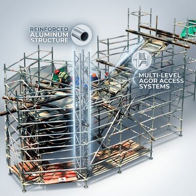 ราคาดี การบํารุงรักษาเครื่องปั่นอุตสาหกรรม อลูมิเนียม Scaffold Tower Radiant Heat Barrier Intumescent Deck โรงไฟฟ้าคอมแพคต์เบย์ ออนไลน์